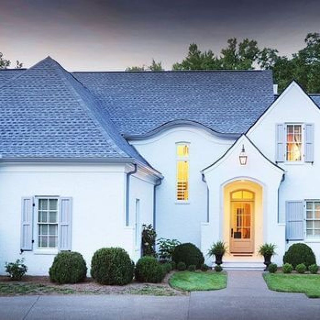 awesome modern french country white house exterior