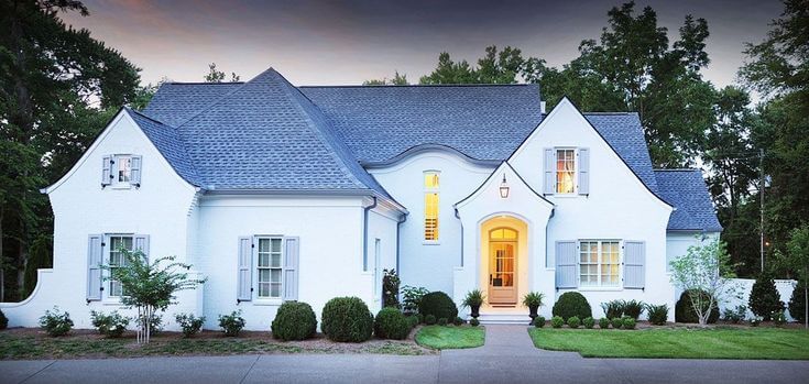 awesome modern french country white house exterior