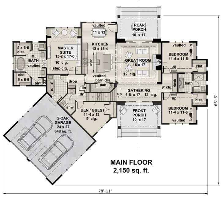 Modern Farmhouse floor plan