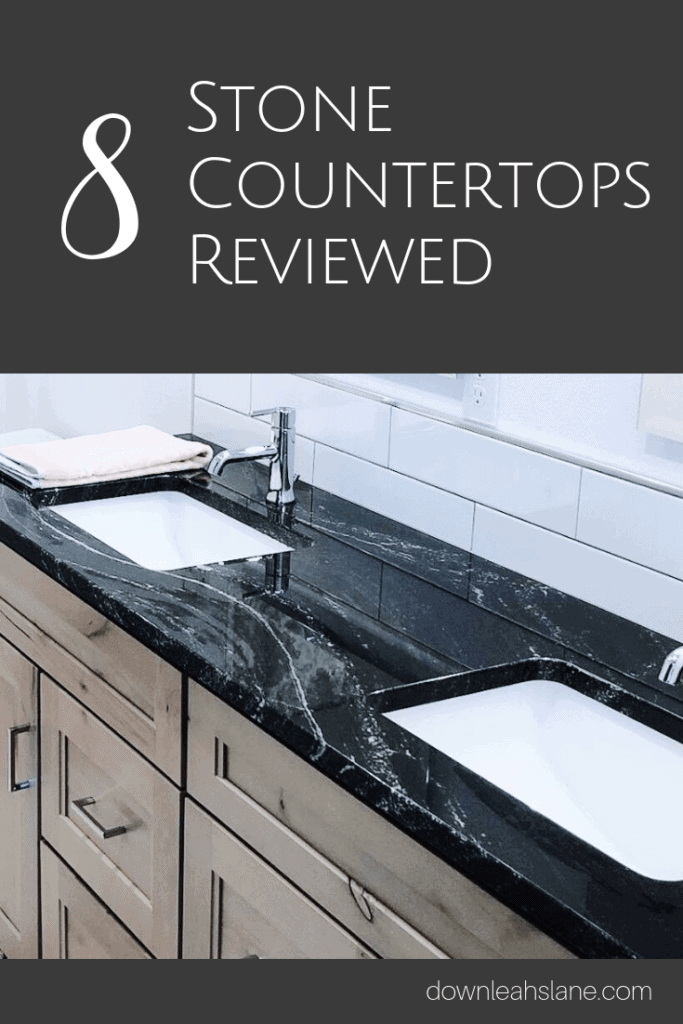 8 Stone Countertops reviewed in this complete countertop guide that helps you determine what stone countertop will work best for your new house or remodel project.